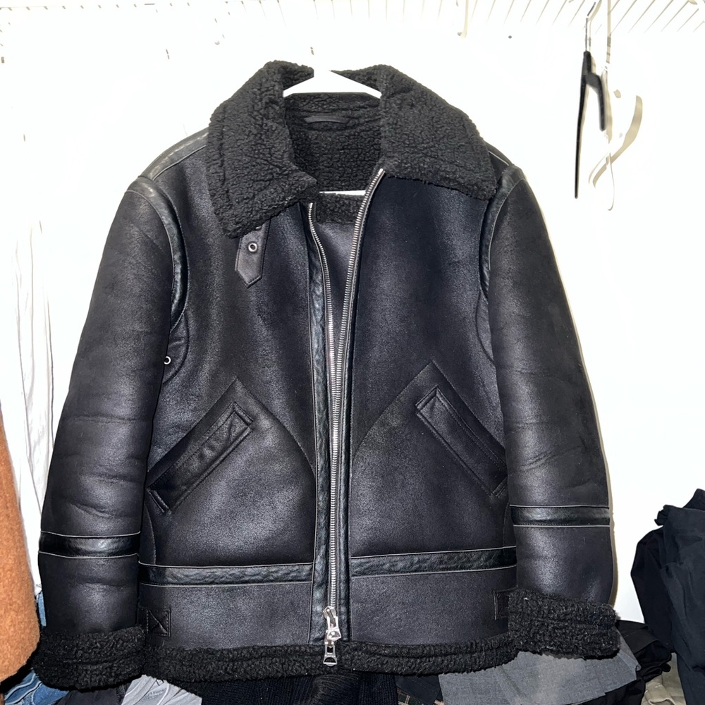 Faux leather jacket